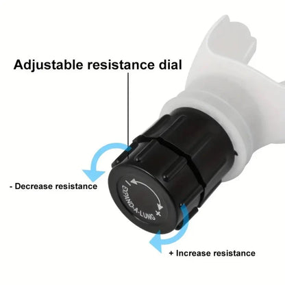 Breathing Exercise Device for Lungs, Breathing Exerciser Trainer, Deep Breathing Lung Exerciser Device, Adjust Resistance Improve Lung Capacity Handheld Lung Expansion Training Tool
